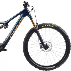 Orbea Rise M-Team Full Suspension 29" Electric Mountain Bike 2021 -Zone3 || Orbea || Pas Normal Studios store Orbea Rise M Team Full Suspension 29 Electric Mountain Bike 2021 Blue Gold 2