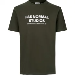 Pas Normal Studios Logo T-Shirt -Zone3 || Orbea || Pas Normal Studios store Pas Normal Studios Logo T Shirt Dark Olive