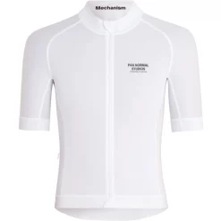 Pas Normal Studios Mechanism Short Sleeve Jersey -Zone3 || Orbea || Pas Normal Studios store Pas Normal Studios Mechanism Short Sleeve Jersey White