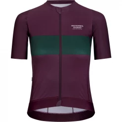 Pas Normal Studios Solitude Womens Short Sleeve Jersey -Zone3 || Orbea || Pas Normal Studios store Pas Normal Studios Solitude Womens Short Sleeve Jersey Burgundy Stripe