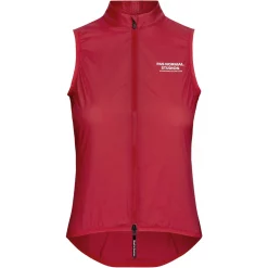 Pas Normal Studios Stow Away Womens Gilet -Zone3 || Orbea || Pas Normal Studios store Pas Normal Studios Stow Away Womens Gilet Deep Red