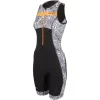 Zone3 Activate Plus Kona Speed Womens Sleeveless Trisuit -Zone3 || Orbea || Pas Normal Studios store Zone3 Activate Plus Kona Speed Womens Sleeveless Trisuit Black White Orange