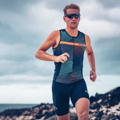 Zone3 Activate Plus Momentum Sleeveless Tri Top 9 Zone3 Activate Plus Momentum Sleeveless Tri Top -Zone3 || Orbea || Pas Normal Studios store Zone3 Activate Plus Momentum Sleeveless Tri Top Black Blue Orange 2