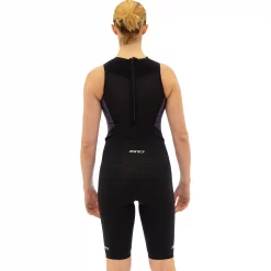Zone3 Aeroforce X Womens Sleeveless Trisuit -Zone3 || Orbea || Pas Normal Studios store Zone3 Aeroforce X Womens Sleeveless Trisuit Black Grey 3