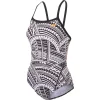 Zone3 Kona Speed Strap Back Womens Swim Costume -Zone3 || Orbea || Pas Normal Studios store Zone3 Kona Speed Strap Back Womens Swim Costume Black White Orange