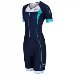Zone3 Lava Long Distance Full Zip Short Sleeve Womens Trisuit 20