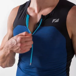 Zone3 Performance Culture Sleeveless Tri Top 8 Zone3 Performance Culture Sleeveless Tri Top -Zone3 || Orbea || Pas Normal Studios store Zone3 Performance Culture Sleeveless Tri Top Navy Blue Black 2