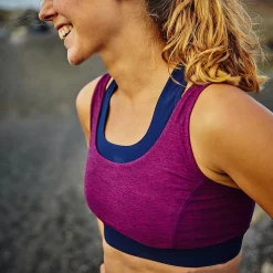 Zone3 Performance Culture Support Sports Bra -Zone3 || Orbea || Pas Normal Studios store Zone3 Performance Culture Support Sports Bra Navy Red 4