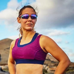 Zone3 Performance Culture Support Sports Bra -Zone3 || Orbea || Pas Normal Studios store Zone3 Performance Culture Support Sports Bra Navy Red 5