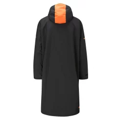 Zone3 Polar Fleece Parka Robe Oversized Jacket -Zone3 || Orbea || Pas Normal Studios store Zone3 Polar Fleece Parka Robe Oversized Jacket Black Orange 2