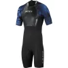Zone3 Short Sleeve Swimskin -Zone3 || Orbea || Pas Normal Studios store Zone3 Short Sleeve Swimskin Black Blue