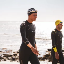 Zone3 Vision Womens Wetsuit -Zone3 || Orbea || Pas Normal Studios store Zone3 Vision Womens Wetsuit Black Rose Pink 2